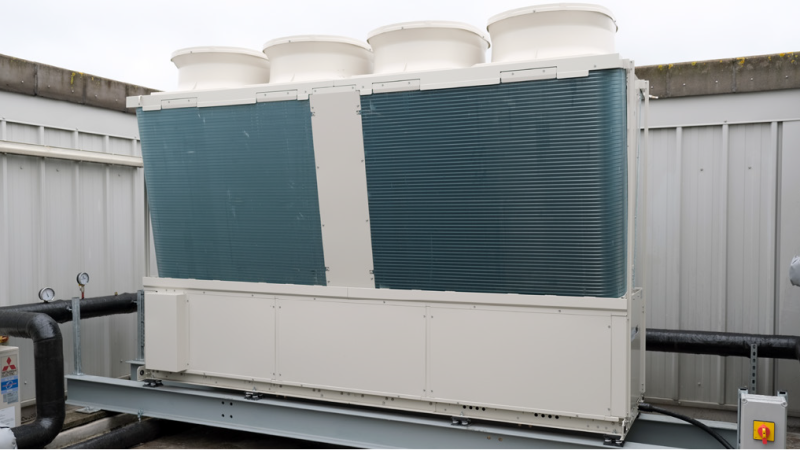 First large 180kW Mitsubishi E Series chiller installed in the UK